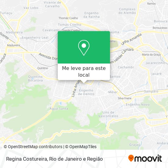 Regina Costureira mapa