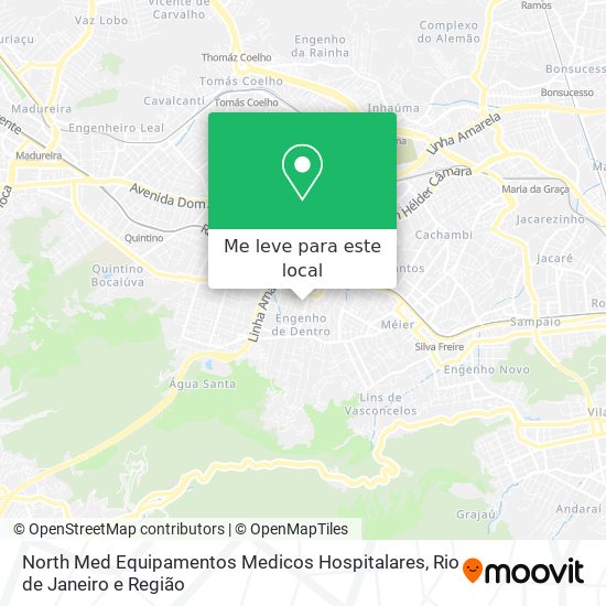 North Med Equipamentos Medicos Hospitalares mapa