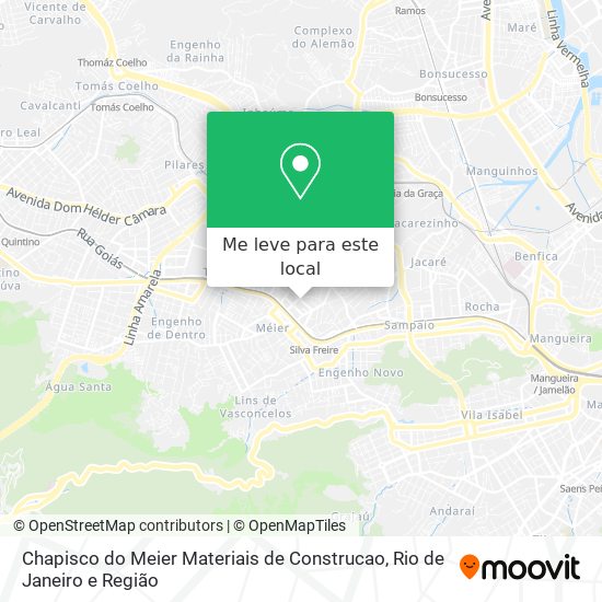 Chapisco do Meier Materiais de Construcao mapa