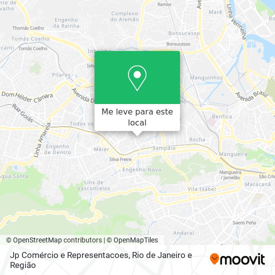 Jp Comércio e Representacoes mapa