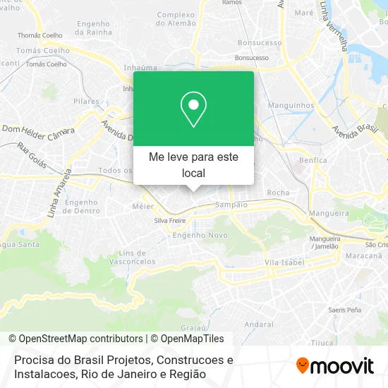 Procisa do Brasil Projetos, Construcoes e Instalacoes mapa