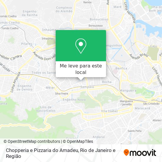 Chopperia e Pizzaria do Amadeu mapa