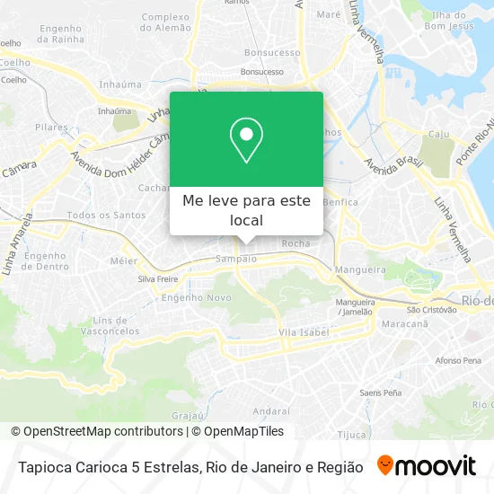 Tapioca Carioca 5 Estrelas mapa