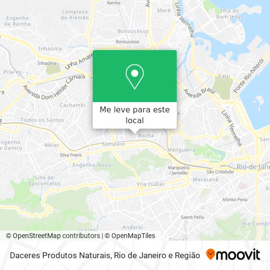 Daceres Produtos Naturais mapa