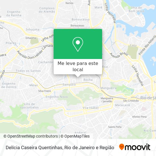 Delícia Caseira Quentinhas mapa