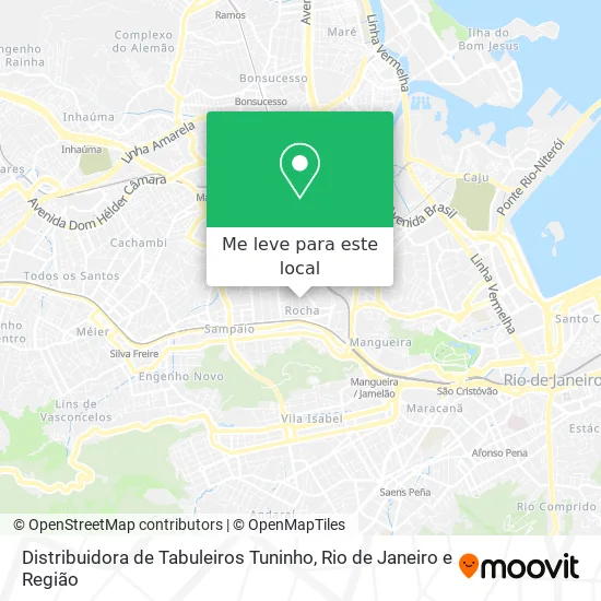 Distribuidora de Tabuleiros Tuninho mapa