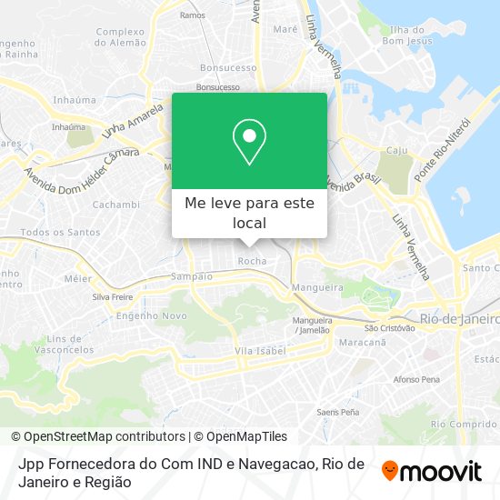 Jpp Fornecedora do Com IND e Navegacao mapa