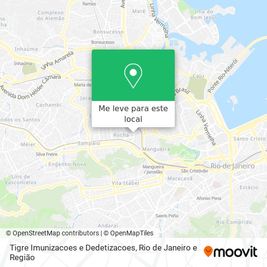 Tigre Imunizacoes e Dedetizacoes mapa