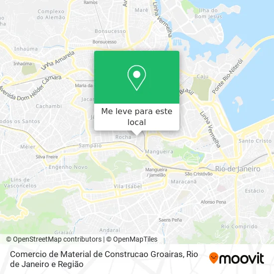 Comercio de Material de Construcao Groairas mapa