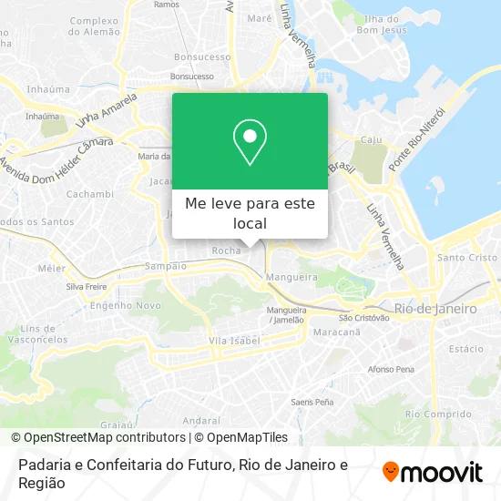 Padaria e Confeitaria do Futuro mapa