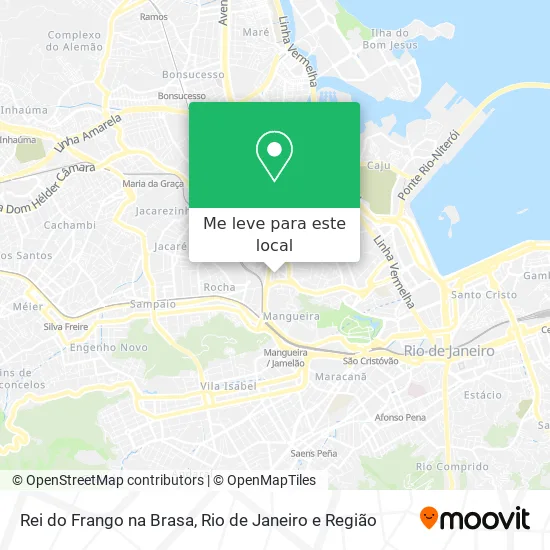 Rei do Frango na Brasa mapa