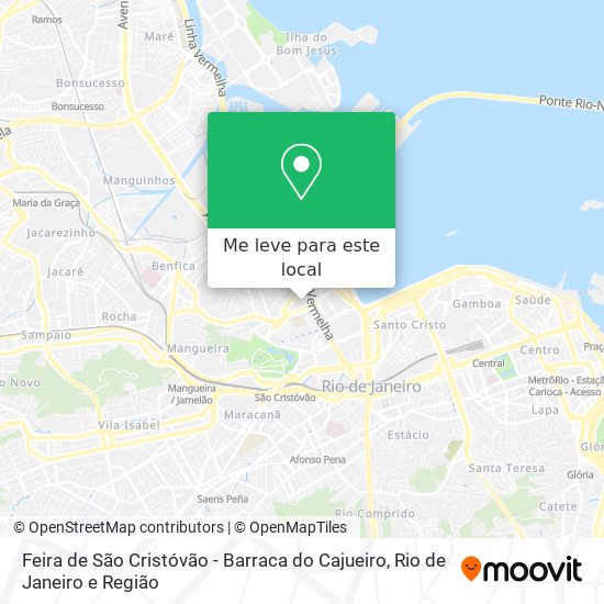 Feira de São Cristóvão - Barraca do Cajueiro mapa