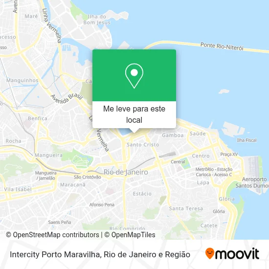 Intercity Porto Maravilha mapa