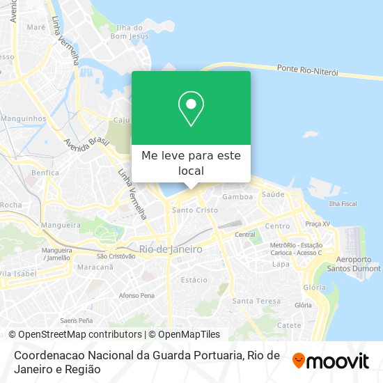 Coordenacao Nacional da Guarda Portuaria mapa