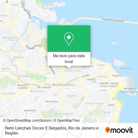 Neto Lanches Doces E Salgados mapa