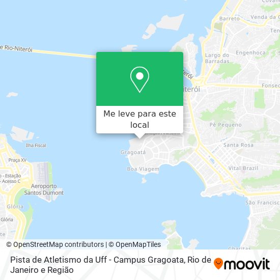 Pista de Atletismo da Uff - Campus Gragoata mapa