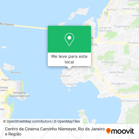 Centro de Cinema Caminho Niemeyer mapa