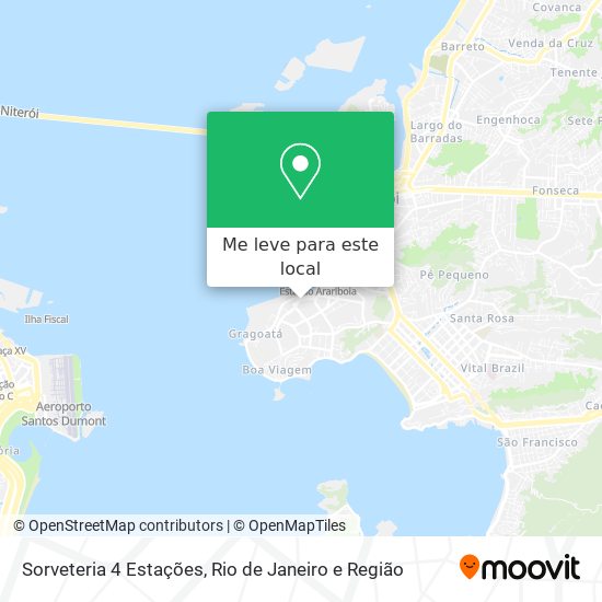 Sorveteria 4 Estações mapa