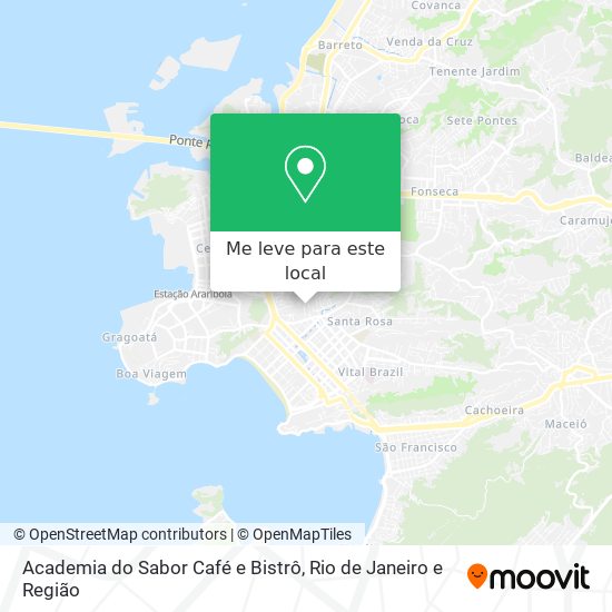 Academia do Sabor Café e Bistrô mapa