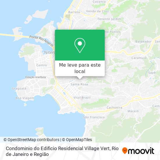 Condominio do Edificio Residencial Village Vert mapa
