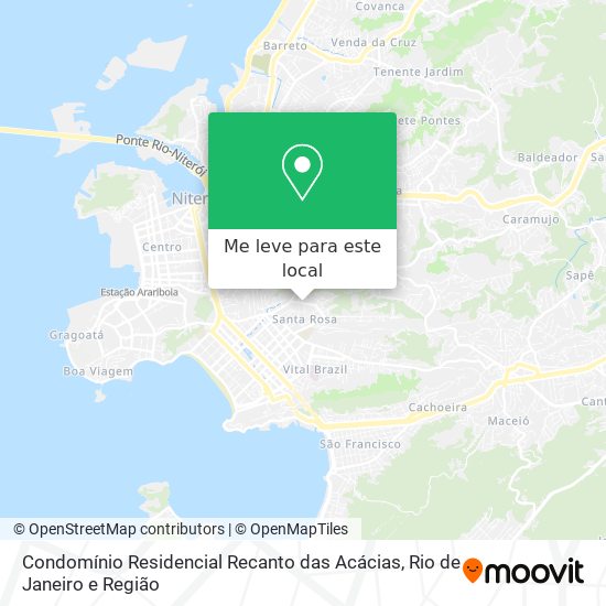 Condomínio Residencial Recanto das Acácias mapa