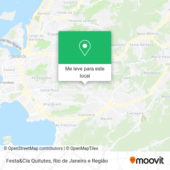 Festa&Cia Quitutes mapa