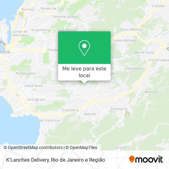 K'Lanches Delivery mapa