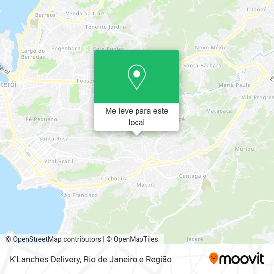 K'Lanches Delivery mapa