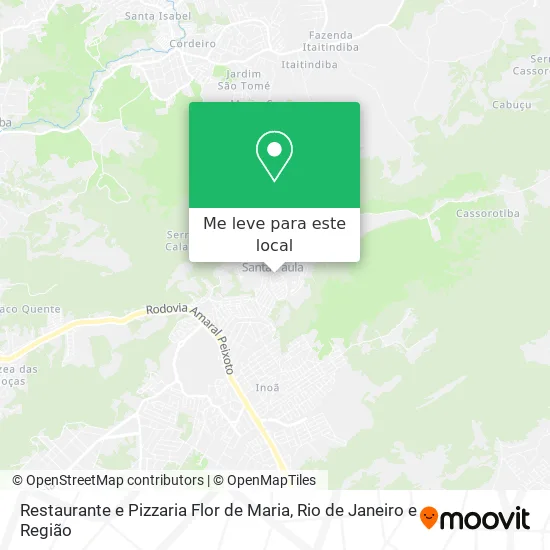 Restaurante e Pizzaria Flor de Maria mapa