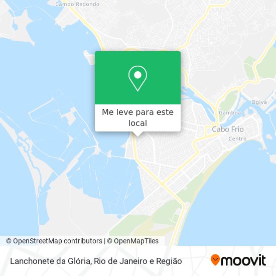 Lanchonete da Glória mapa