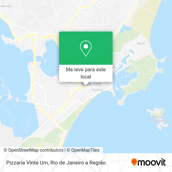 Pizzaria Vinte Um mapa