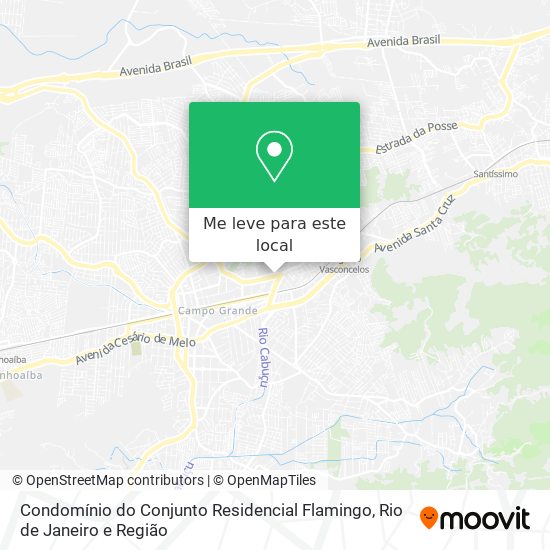 Condomínio do Conjunto Residencial Flamingo mapa