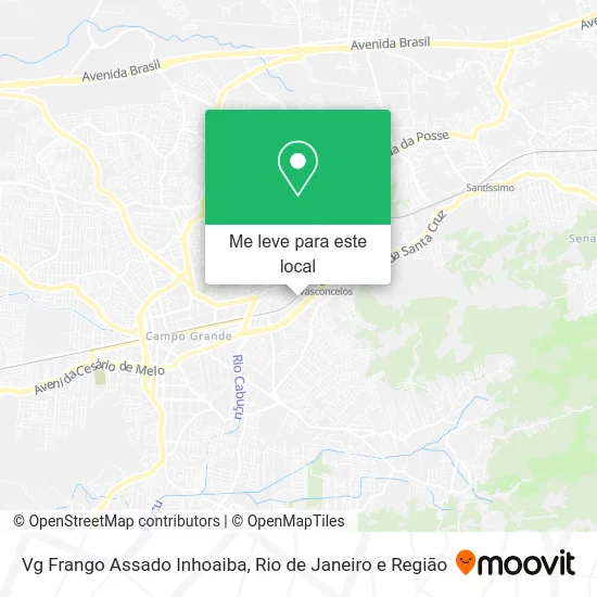 Vg Frango Assado Inhoaiba mapa