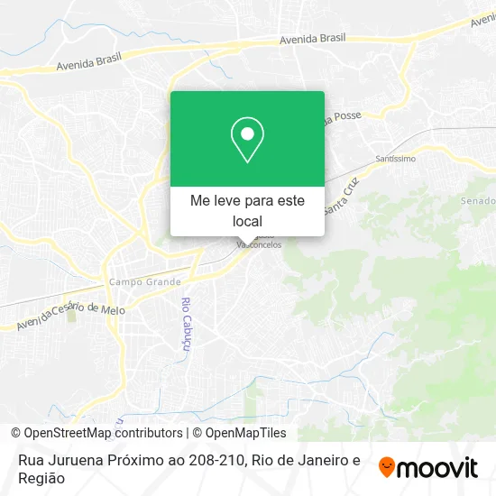 Rua Juruena Próximo ao 208-210 mapa