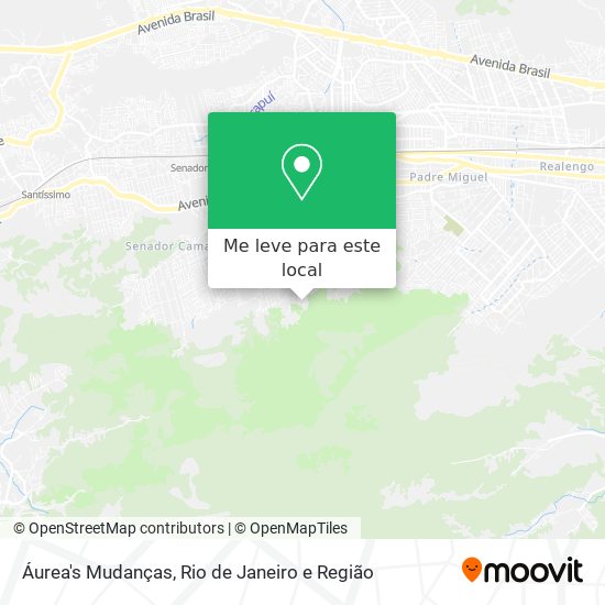 Áurea's Mudanças mapa