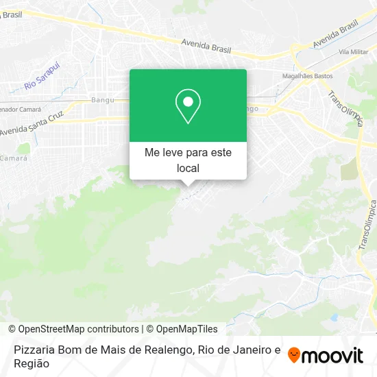 Pizzaria Bom de Mais de Realengo mapa