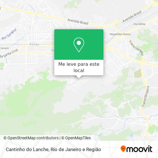 Cantinho do Lanche mapa