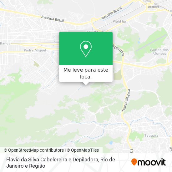 Flávia da Silva Cabelereira e Depiladora mapa