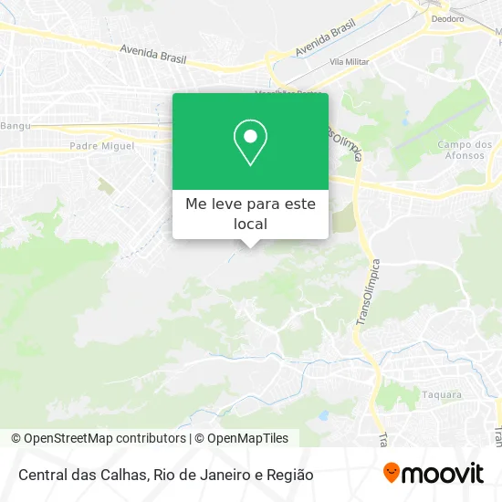 Central das Calhas mapa