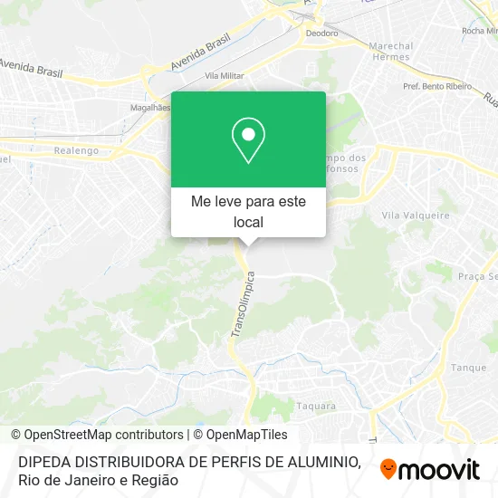 DIPEDA DISTRIBUIDORA DE PERFIS DE ALUMINIO mapa