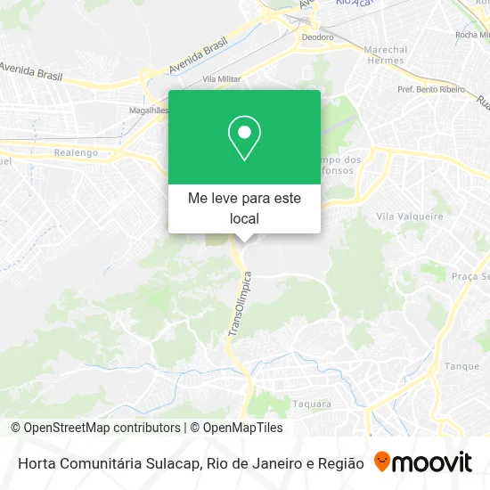 Horta Comunitária Sulacap mapa