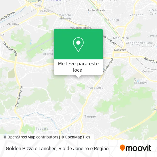 Golden Pizza e Lanches mapa