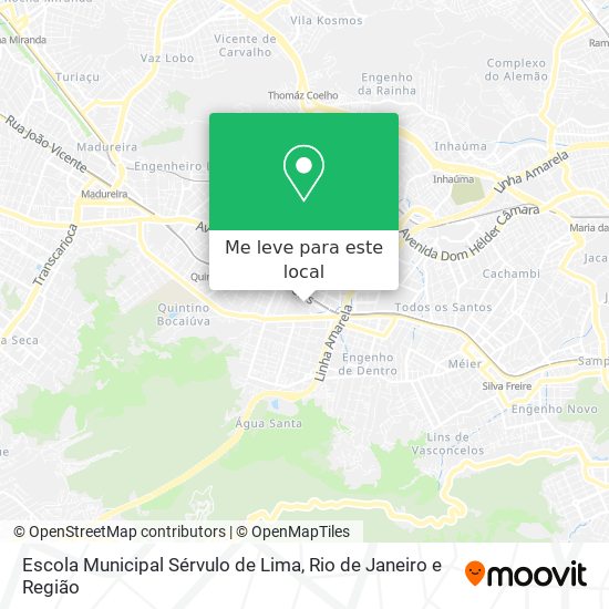 Escola Municipal Sérvulo de Lima mapa