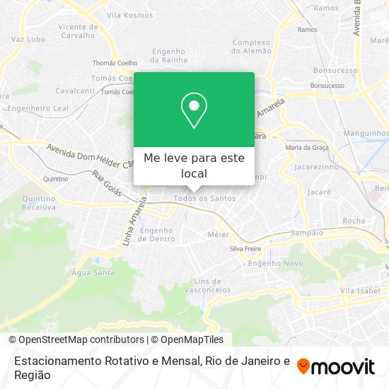 Estacionamento Rotativo e Mensal mapa