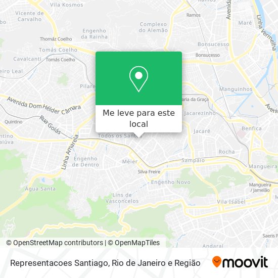 Representacoes Santiago mapa