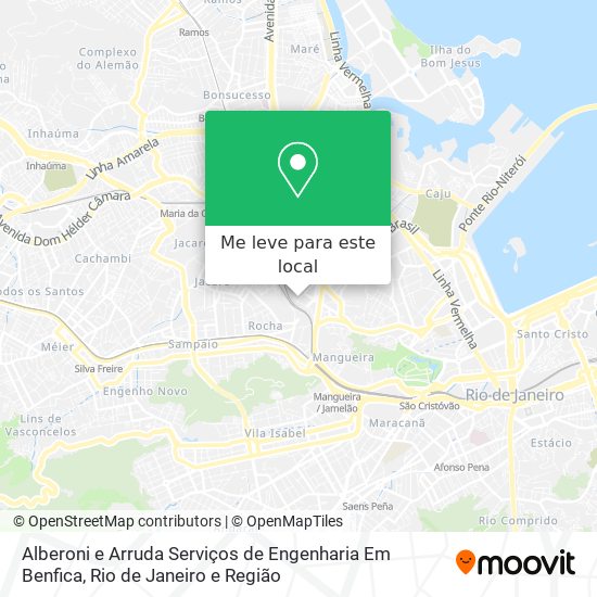 Alberoni e Arruda Serviços de Engenharia Em Benfica mapa