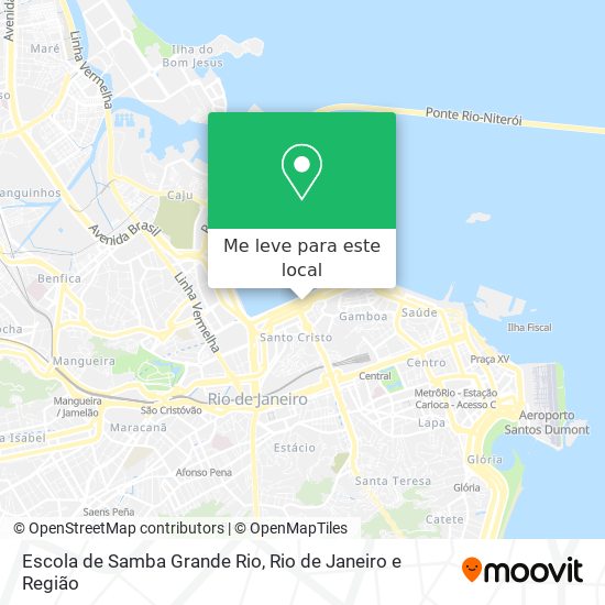 Escola de Samba Grande Rio mapa