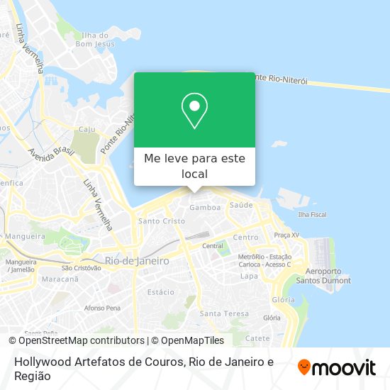 Hollywood Artefatos de Couros mapa