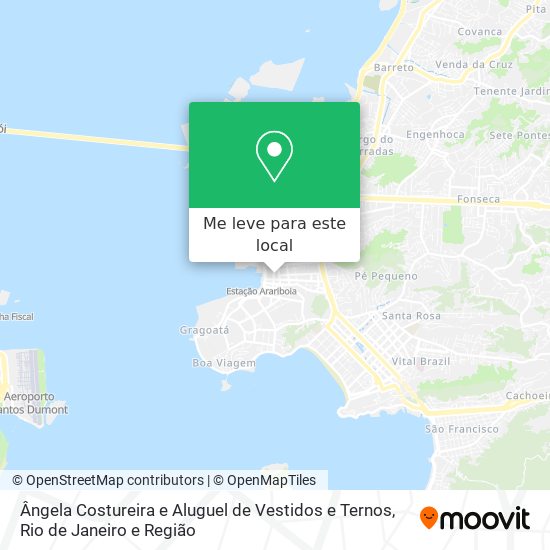 Ângela Costureira e Aluguel de Vestidos e Ternos mapa