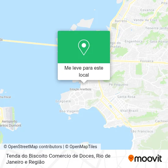 Tenda do Biscoito Comercio de Doces mapa
